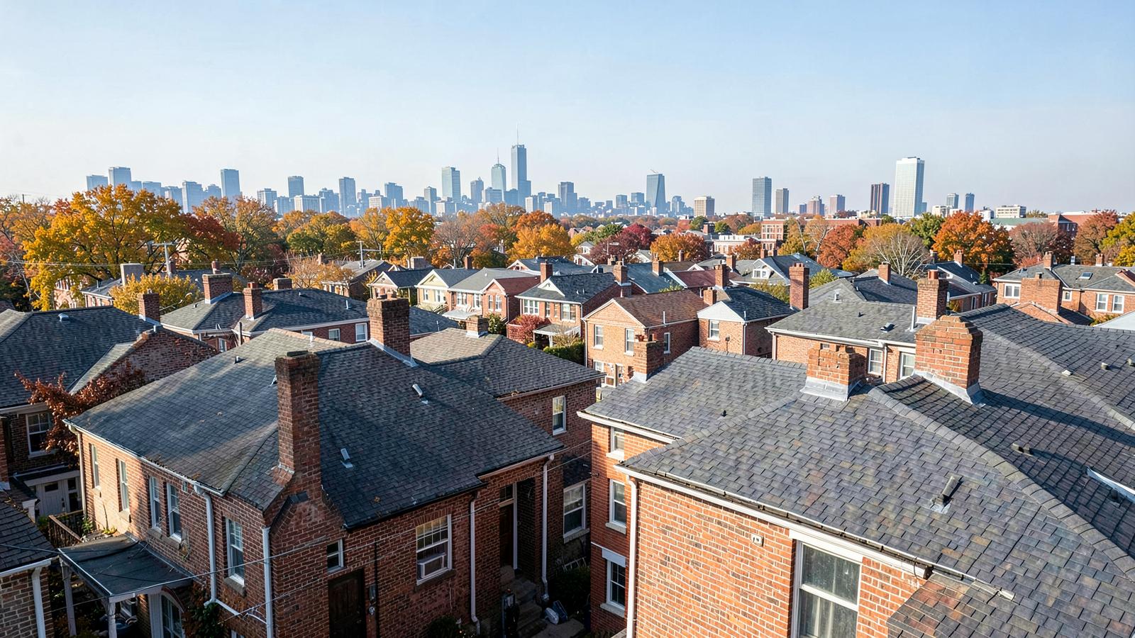 Toronto and GTA brick homes with masonry chimneys